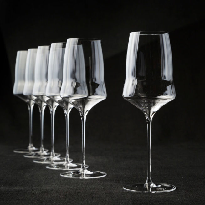 6x No.1 White wine glasses